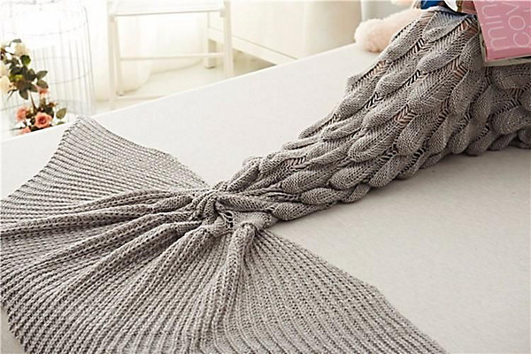 COUVERTURE TUTUMI SIREN 180X90 GREY