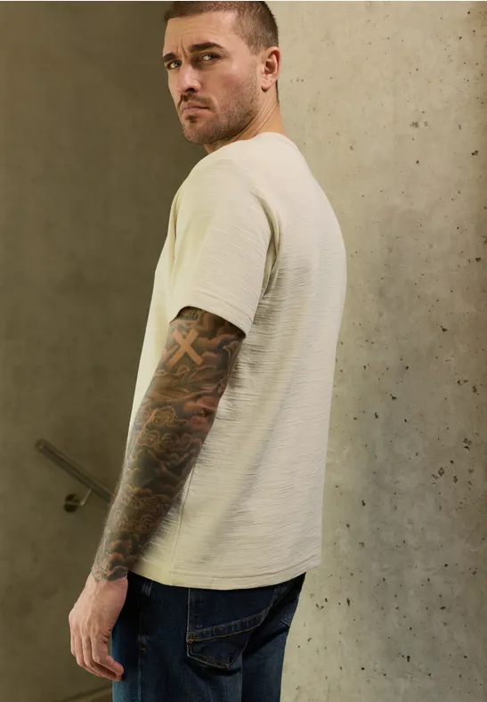 Cosy Slub T-Shirt mit Struktur