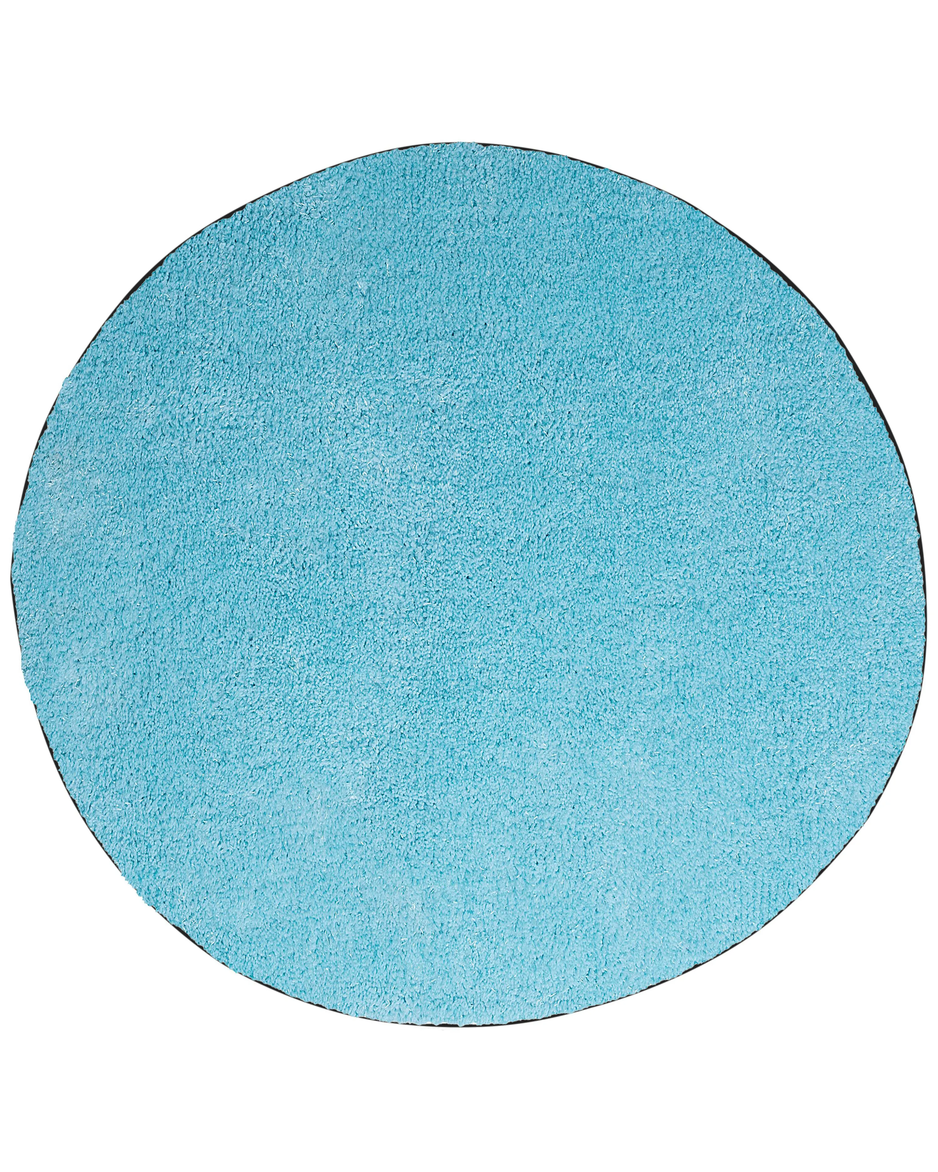 Shaggy Rug DEMRE Light Blue 140 x 200 cm