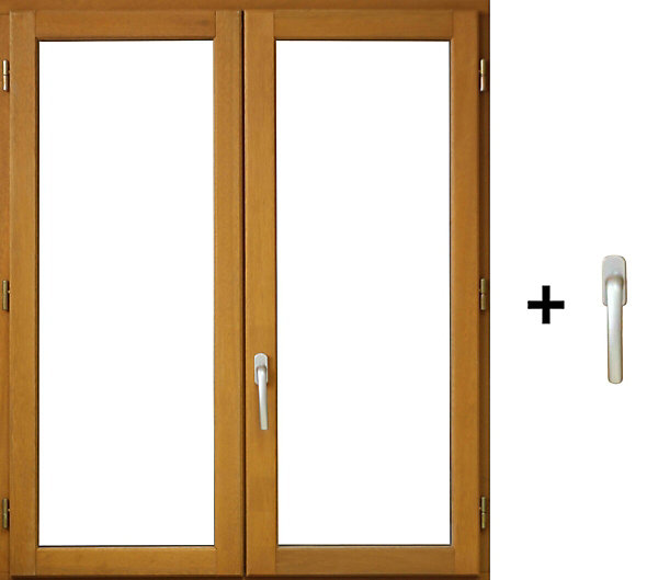 Fenetre Bois 2 Vantaux H155 X L80 Cm Côte Tableau, Poignee (ref 010220f9) Gd Menuiseries