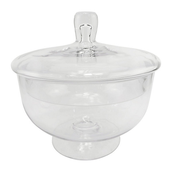 Coupe couvercle verre transparent 24x24x24cm