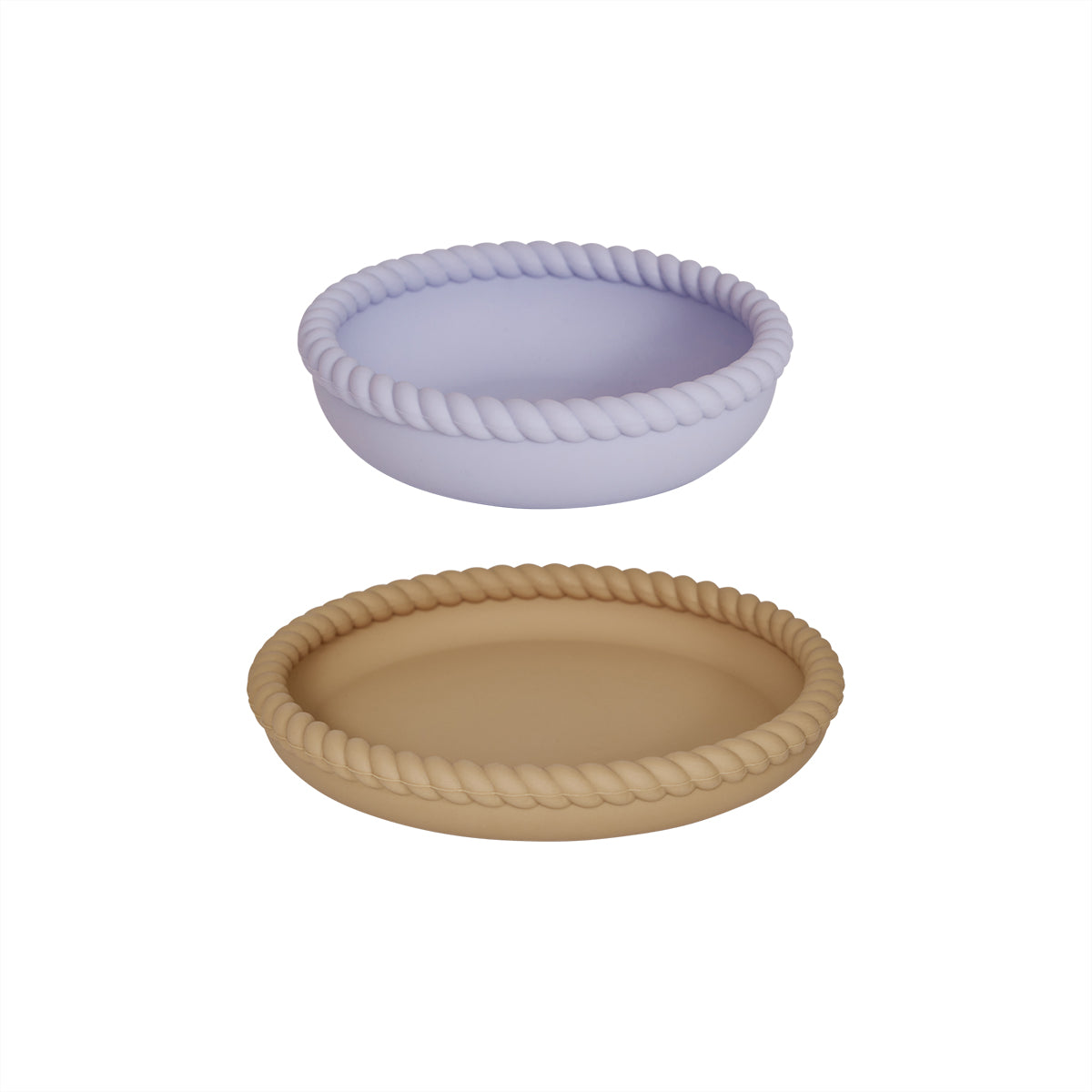 OYOY Bord en kom Mellow - silicone
