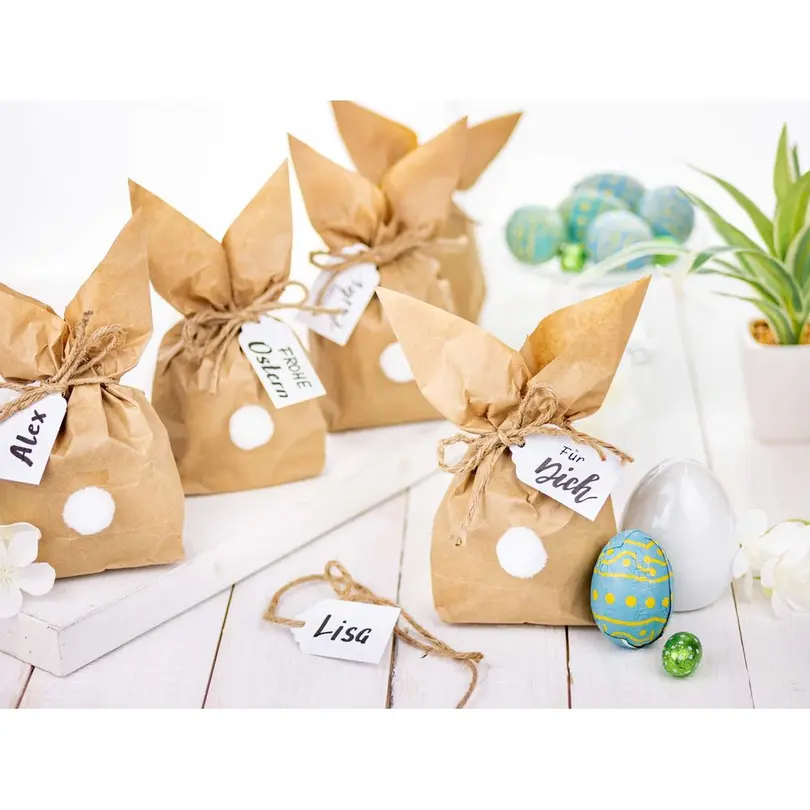 Bastelset 12er-Set Osterhasentüten