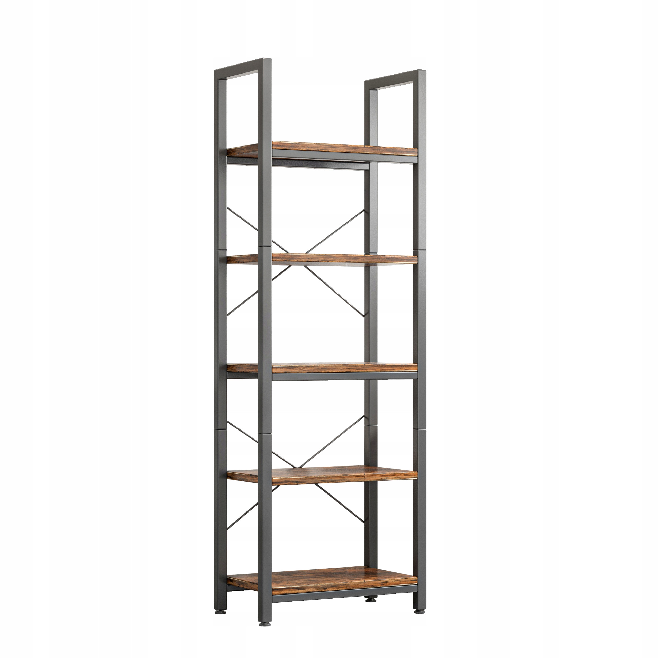 Regał na książki drabinka wysoki industrialny 154 cm