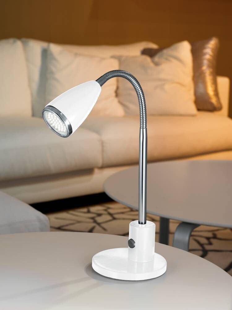 BORDLAMPE EGLO FOX HVIT/KROM
