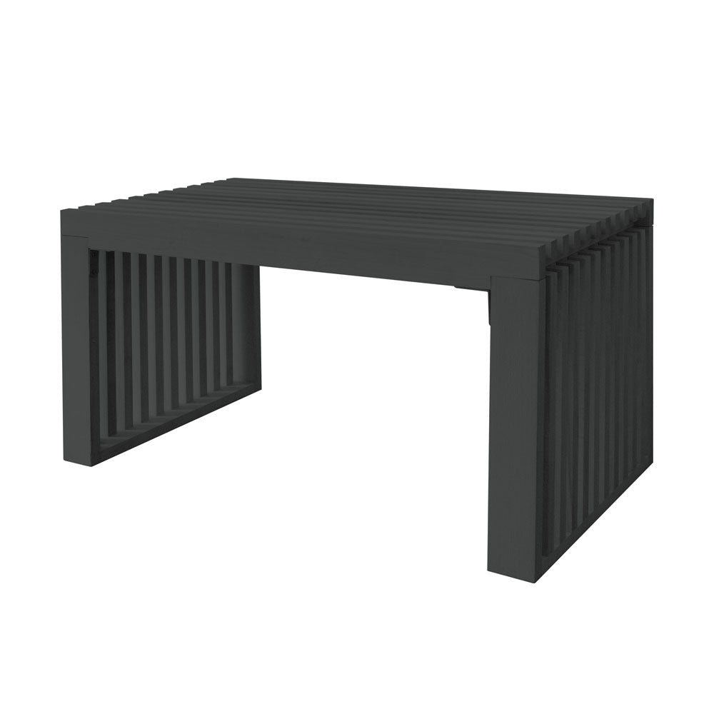 HOME DELUXE Houten bank LORA Zwart - 78 cm