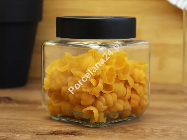 Pojemnik szklany 0,5 L z pokrywką Altom Design - Kwadratowy 07.POJ.8453