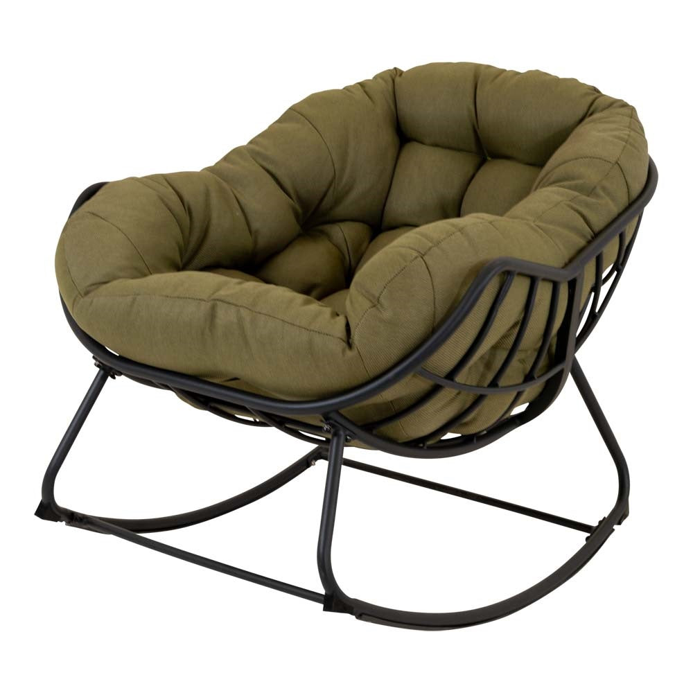 Lesli Living bistrostoel Cozy - groen - 97x117x82cm