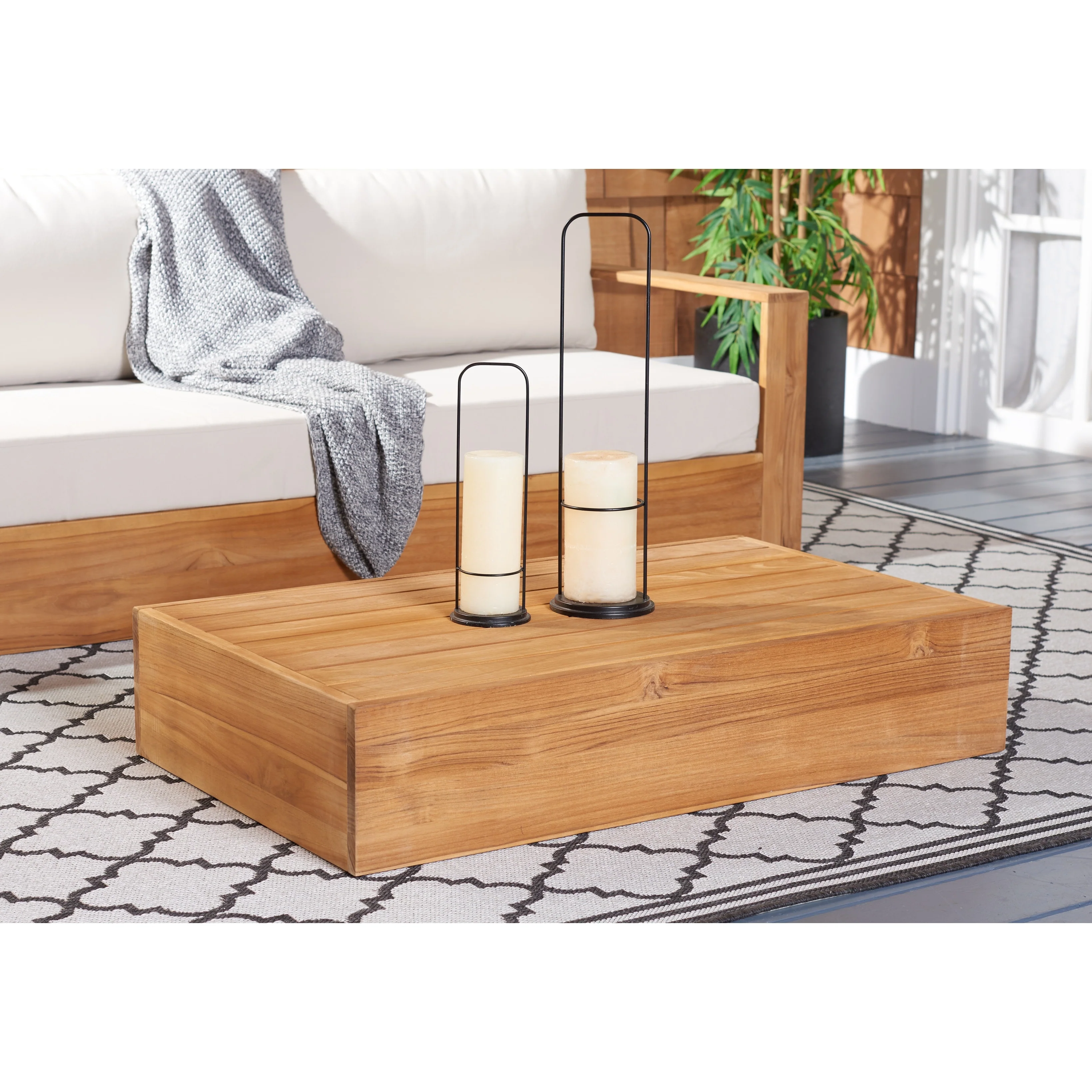 SAFAVIEH Couture Kauai Brazilian Teak Coffee Table - 40W x 24D x 8H