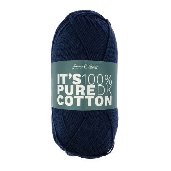 James C Brett Navy It’s Pure Cotton Yarn 100g