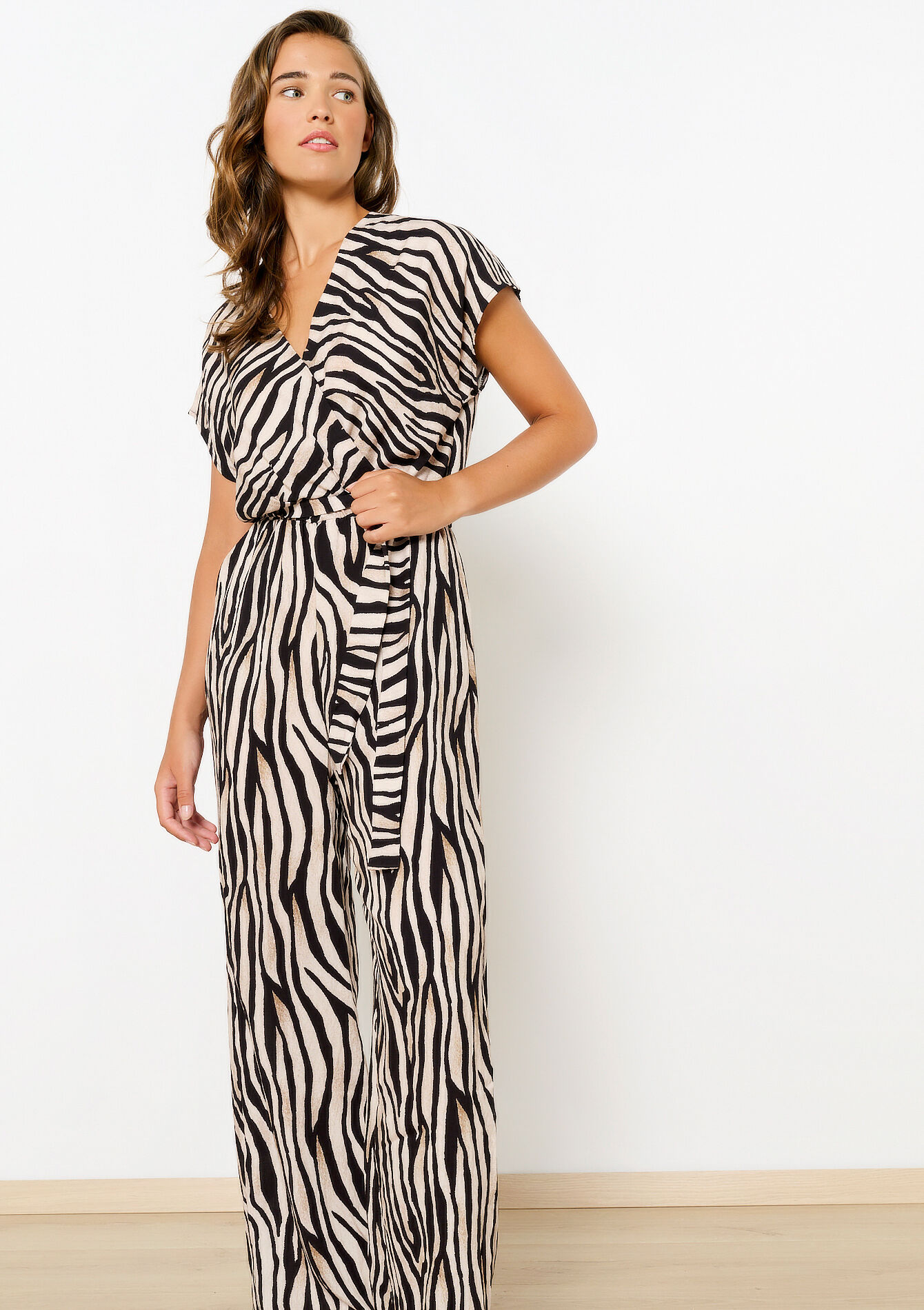 Jumpsuit met zebra-print