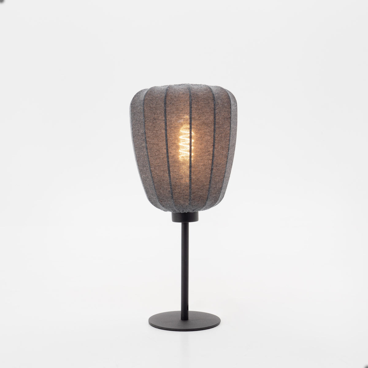 EGLO tafellamp Barlaston - e27 - 39 cm - zwart/grijs - uitwasbaar textiel