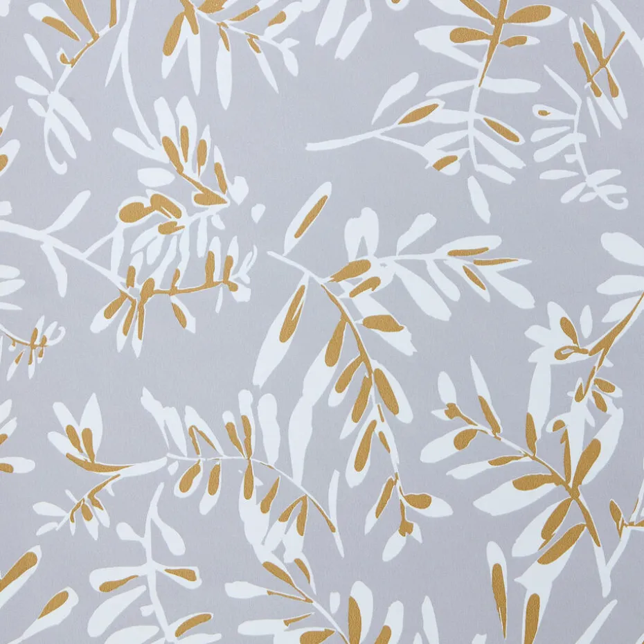 Kwantum Vliesbehang | Behang Bloss Grijs/Oker