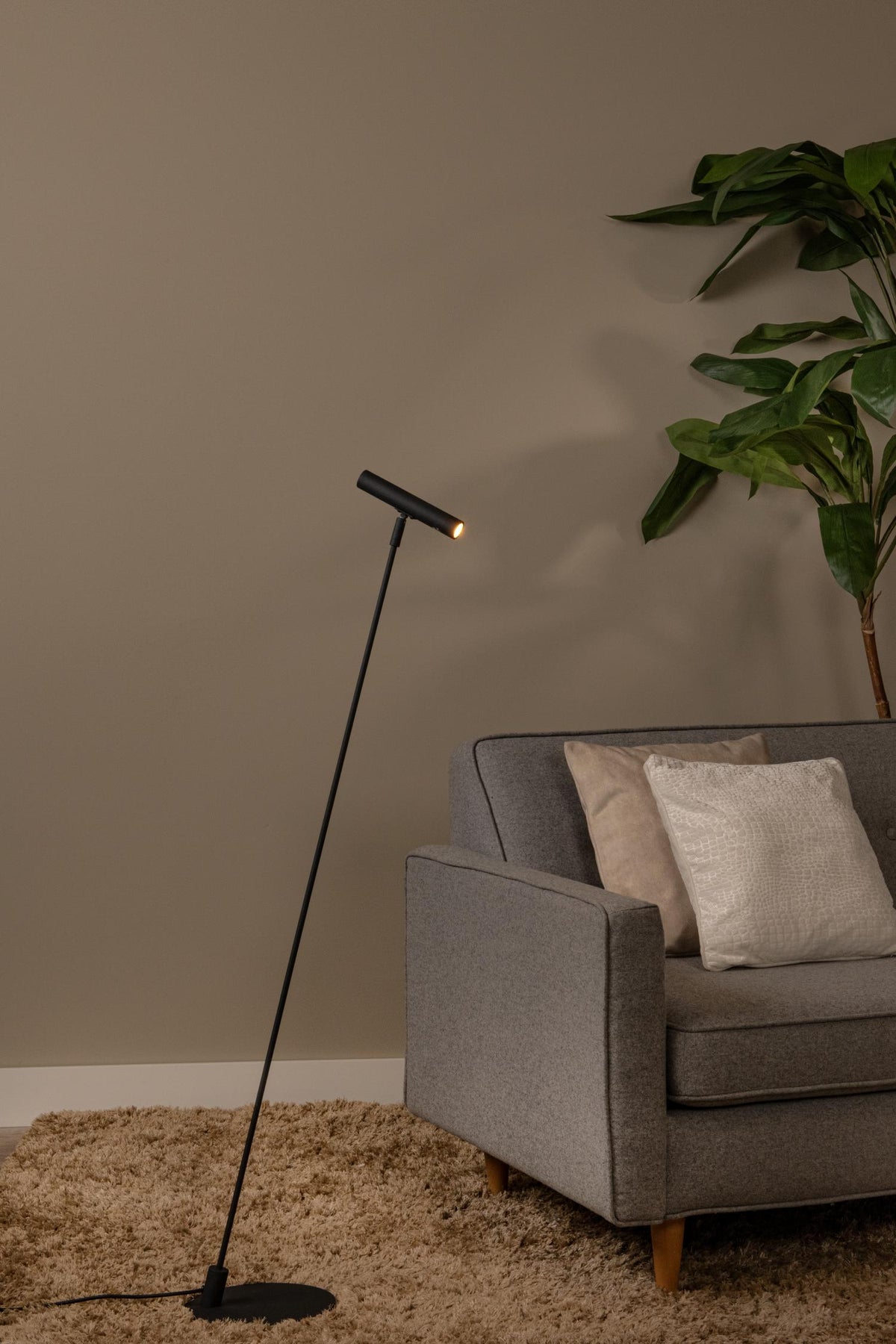 Lucide vloerlamp ALEC - 1xG9 - Zwart
