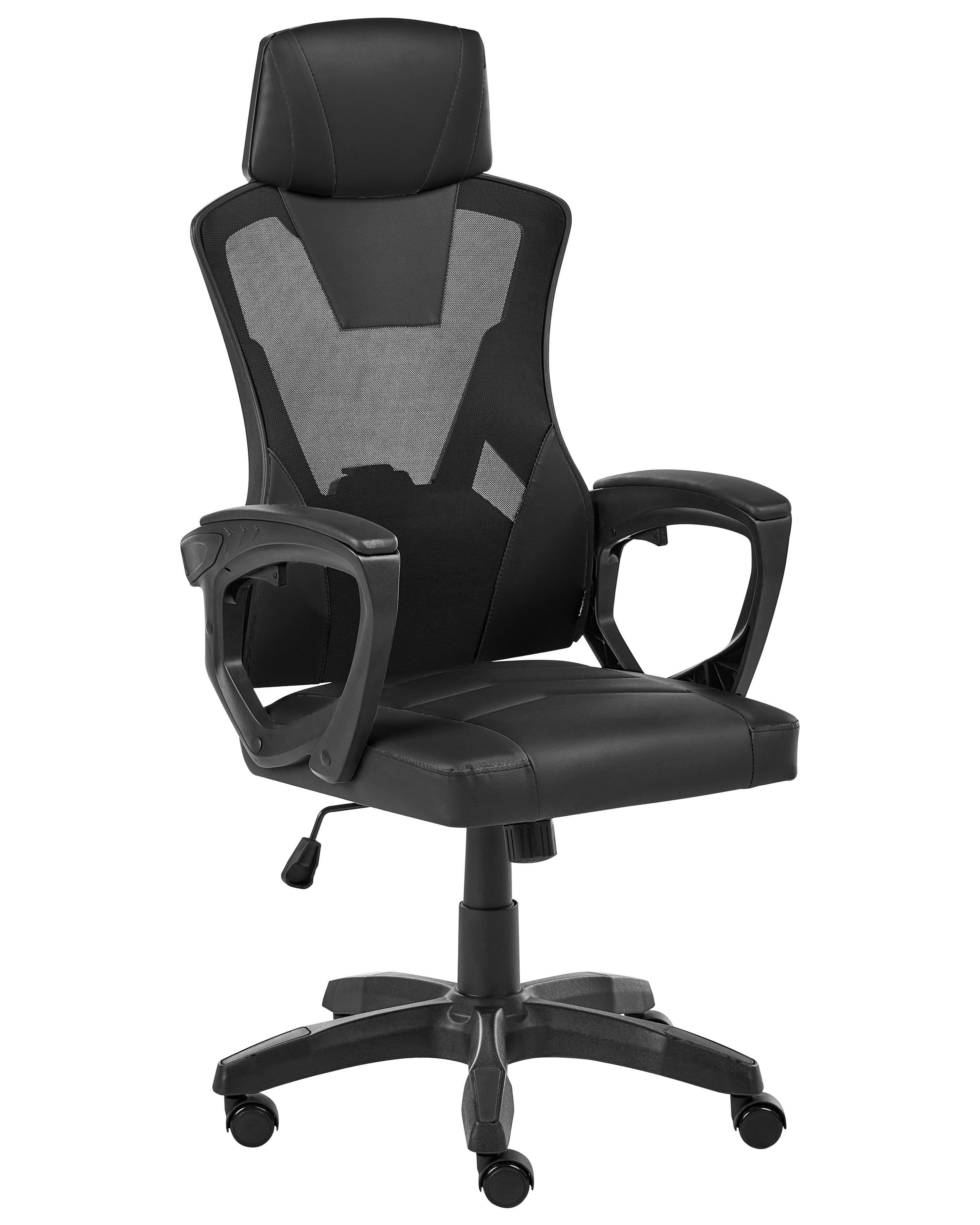 Office Chair IGNIS Faux Leather Black