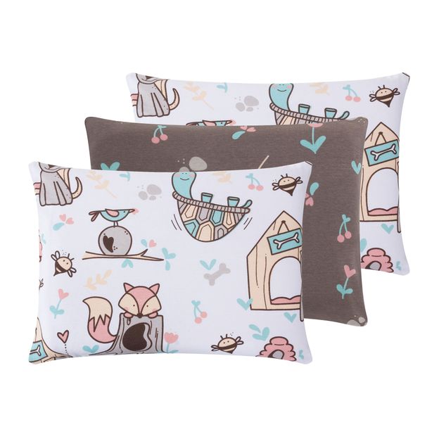 KIT FRONHA BEBÊ 30 CM X 40 CM COM 3 MINHA CASINHA