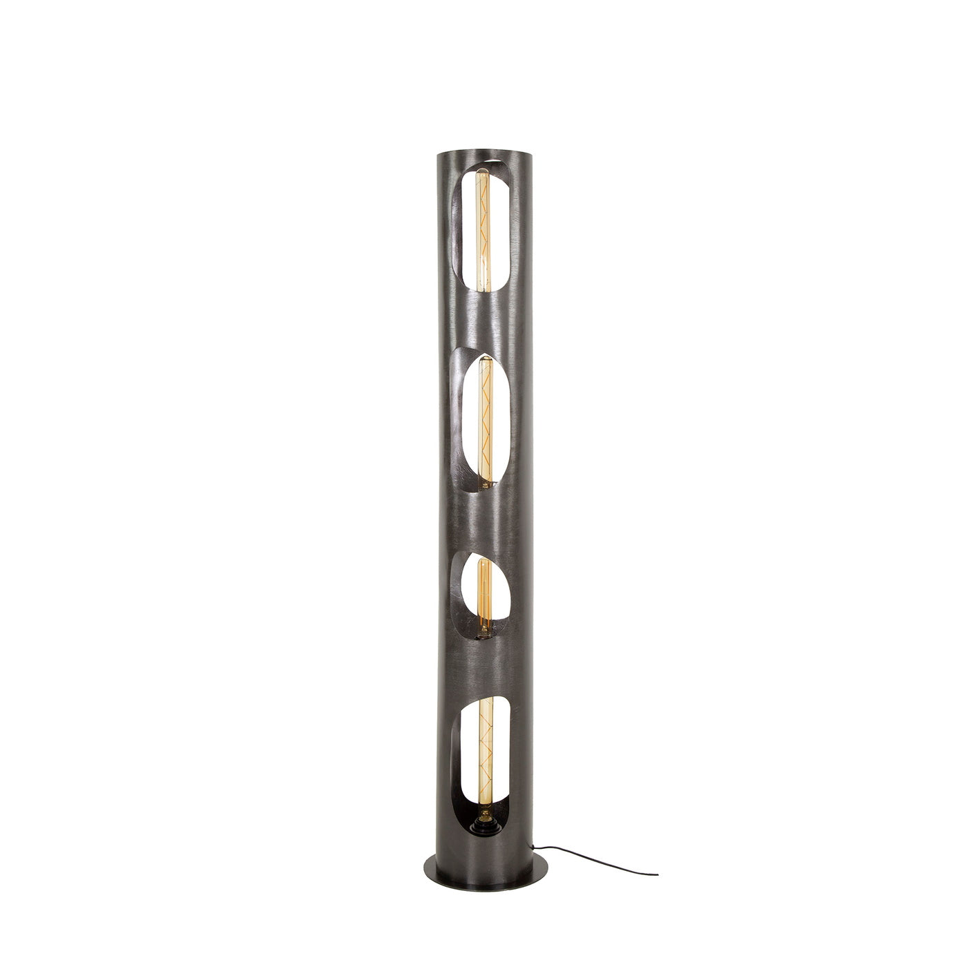 Giga Meubel Vloerlamp Organic - Zwart Metaal - 4-Lichts - 25x25x130cm