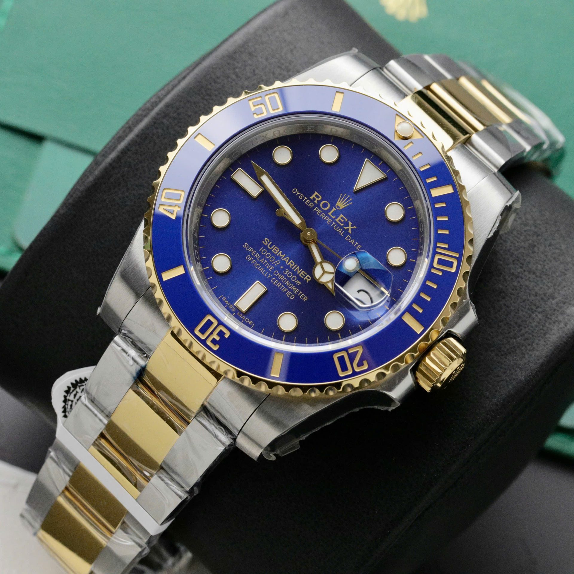 Rolex Submariner 116613LB SS/YG Plated Blue Dial 40mm Oyster Super Clone
