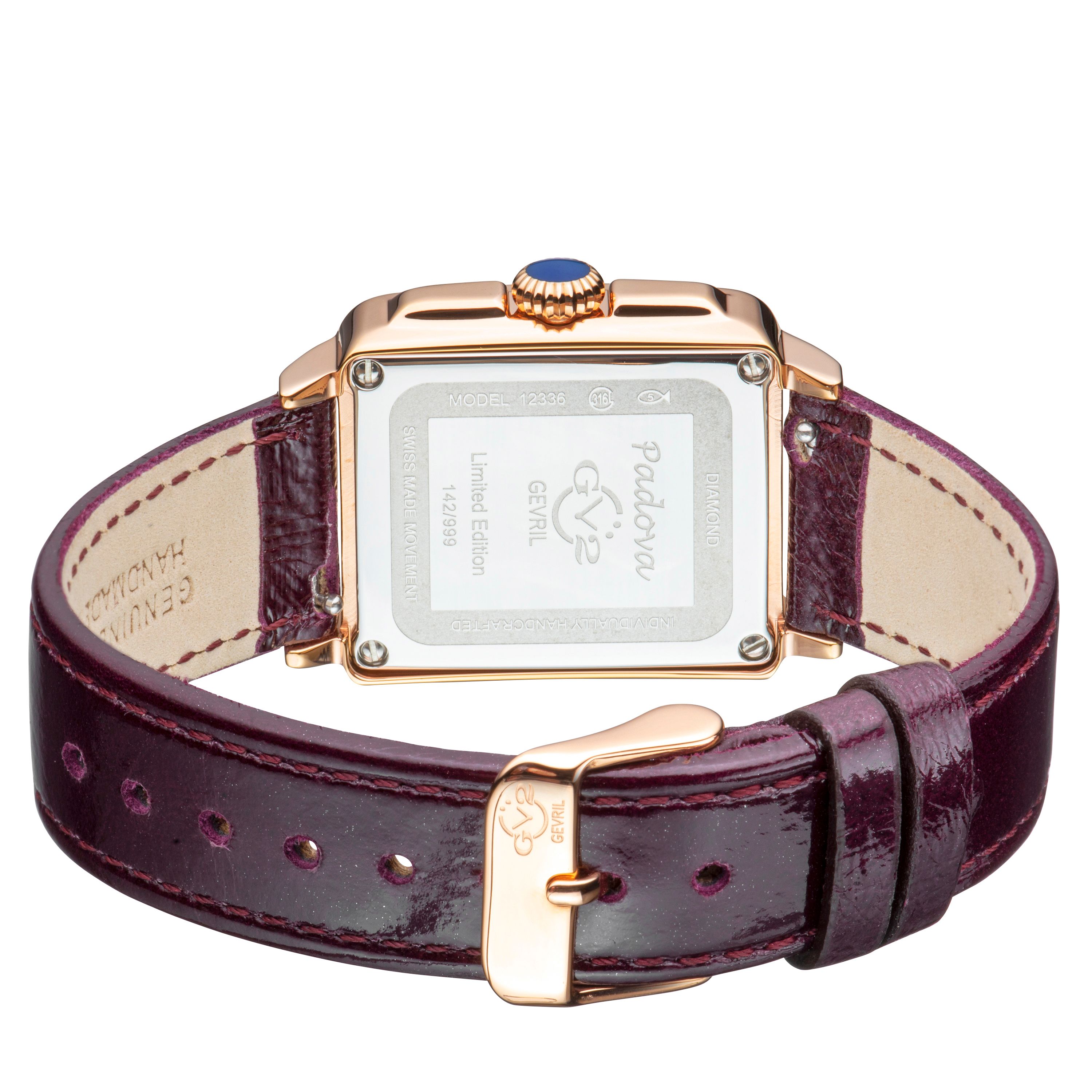 GV2 Padova Gemstone 12336 Swiss Quartz Watch