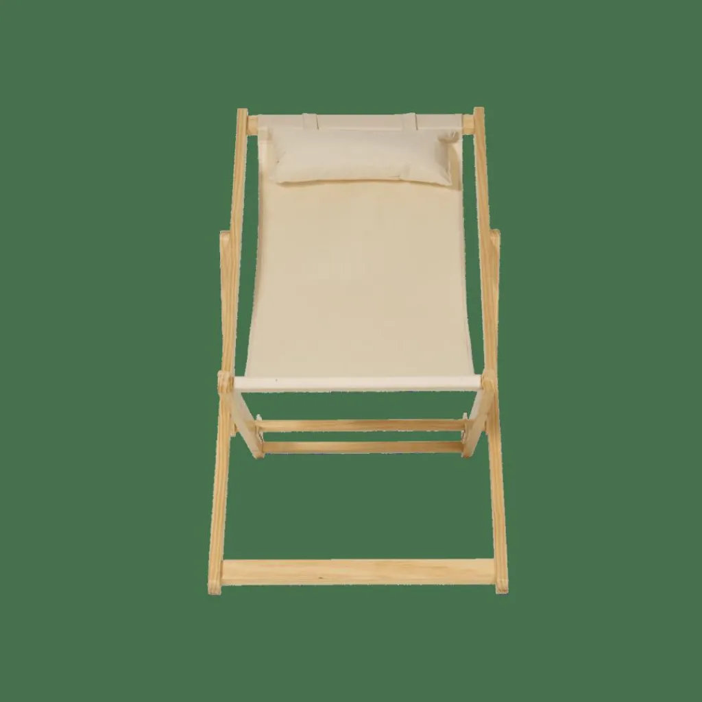 Chaises De Plage^CASA IBIZA Transat Blanc Cassé