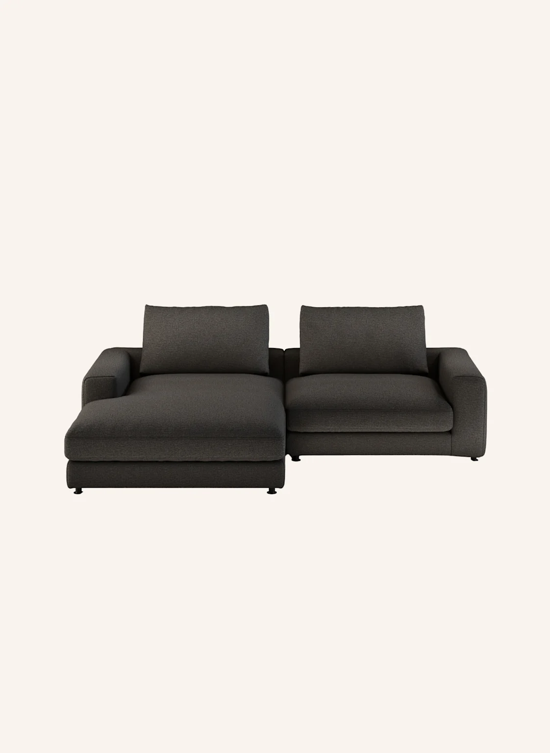 nydo 3-Sitzer Ecksofa MOSLER, links, Flachgewebe