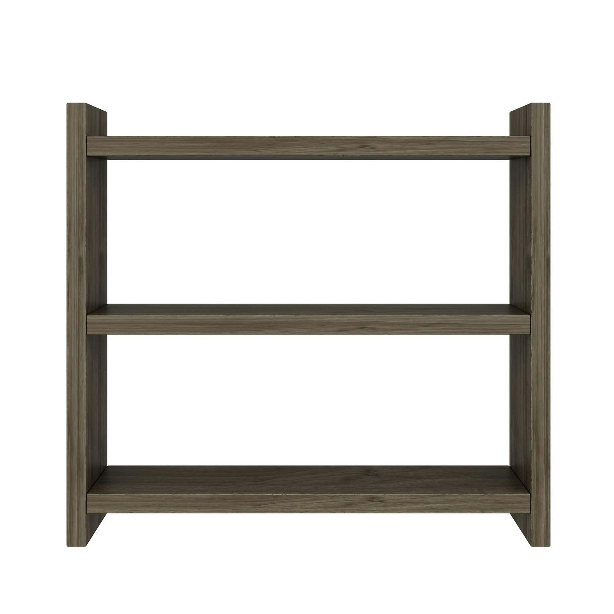 Etagère cuisine à poser effet noyer clair - 3 niveaux MARFA