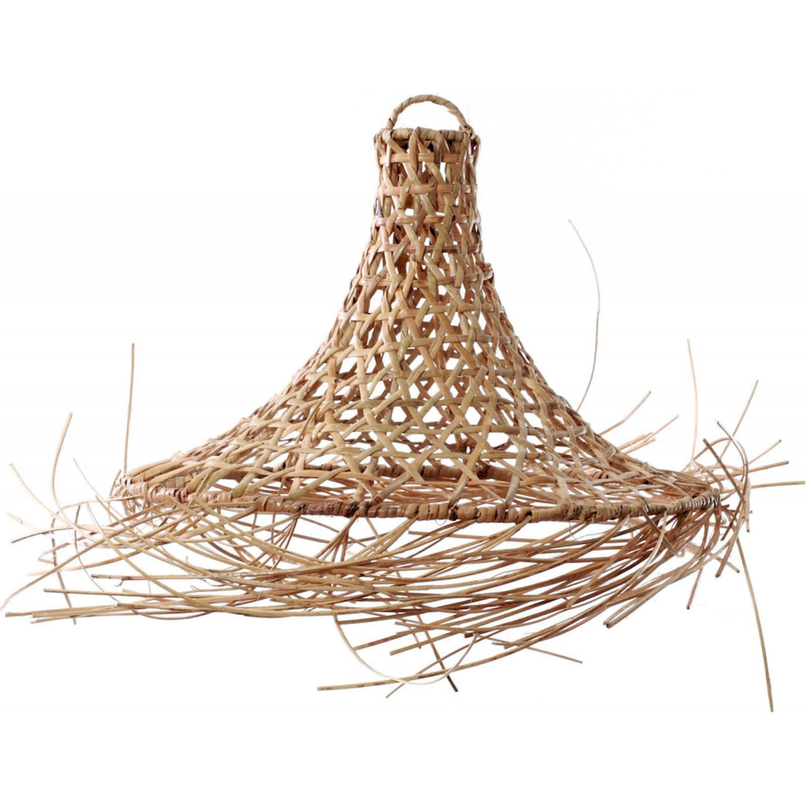 BALI BAZAR - Abat-jour Rotin Bois clair 60x60x45 cm