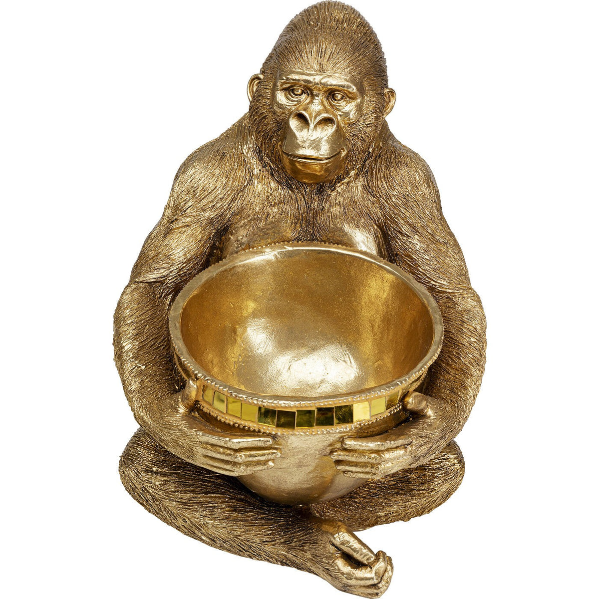 Kare Design Woonaccessoires gouden gorilla snede