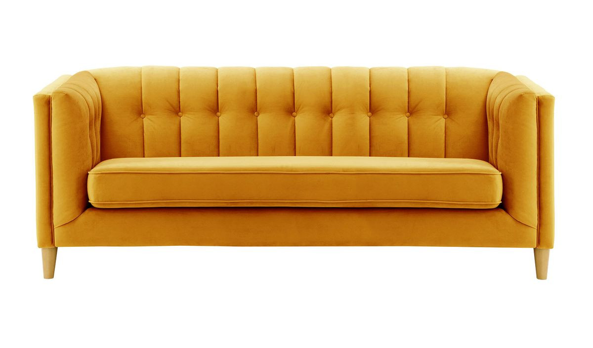 Sofa trzyosobowa Sodre-Velluto 8-like oak