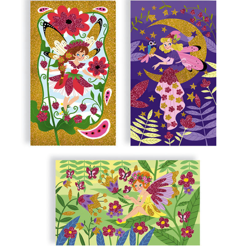 - Cartes à pailleter Fées Les ateliers du calme