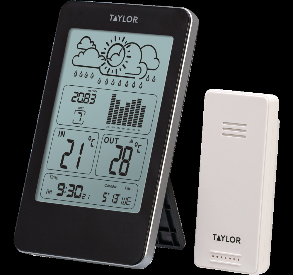 Taylor Wireless Weather Station Thermometer with Barometer