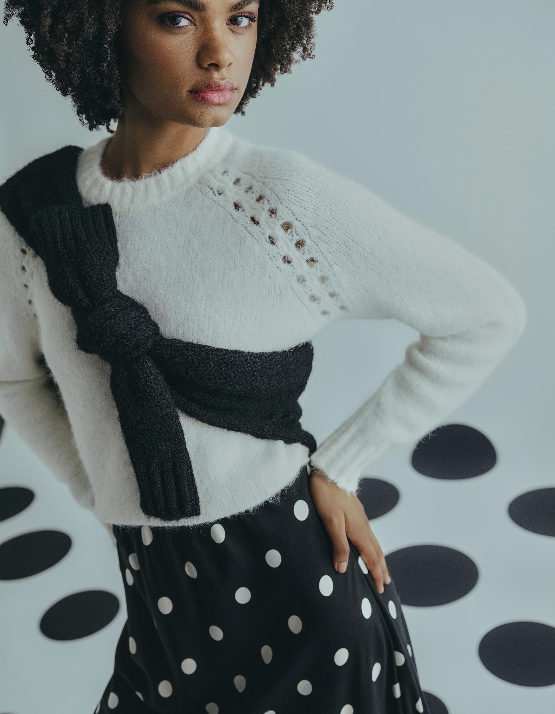 Camisola com Algodão, Mulher, Bege claro