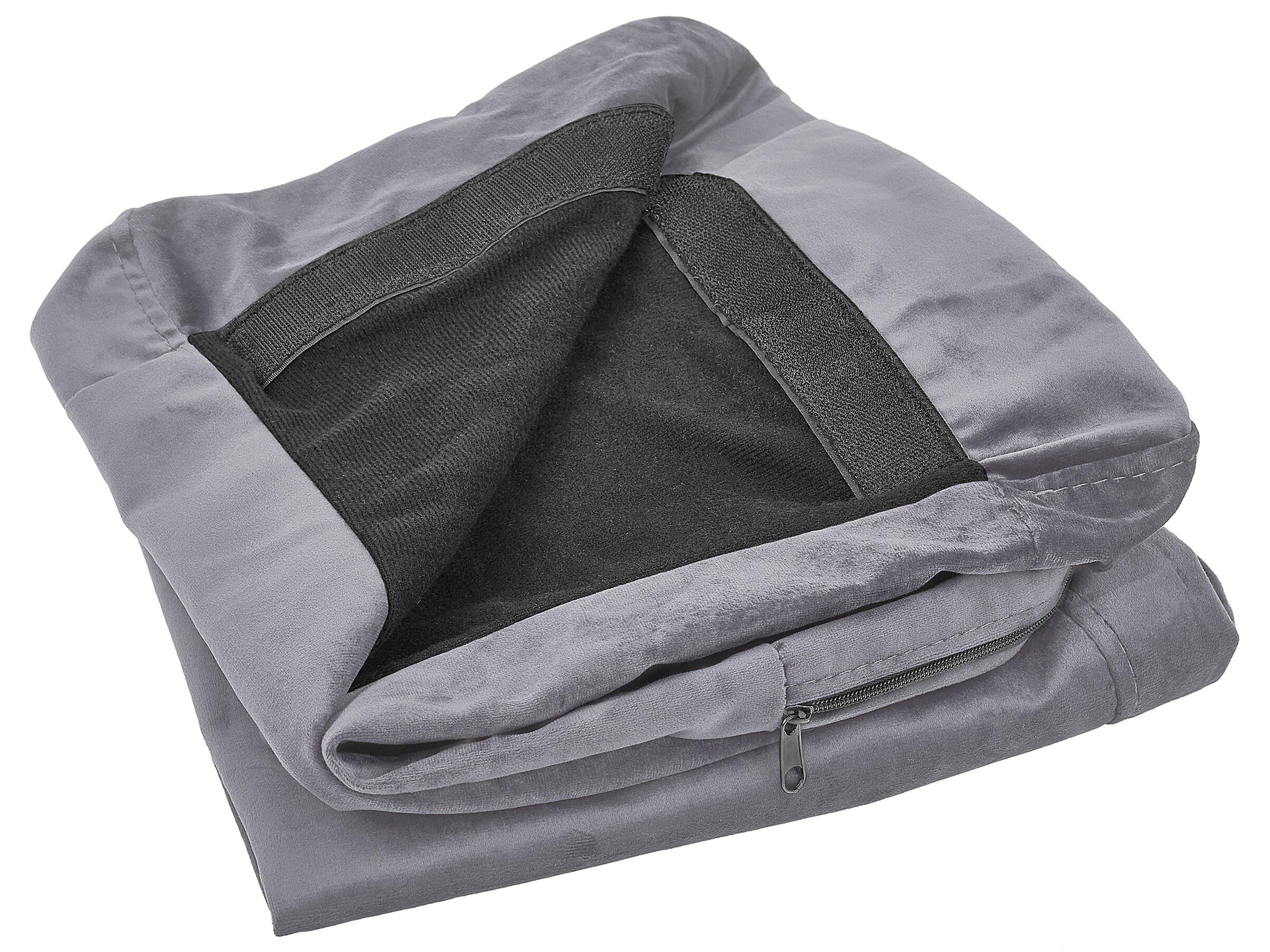 2 Seater Sofa Cover BERNES Velvet Grey