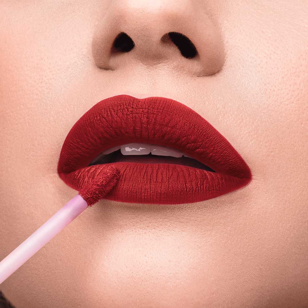 Batom Líquido Vermelho Hibisco Niina Secrets Skinny Matte 5ml