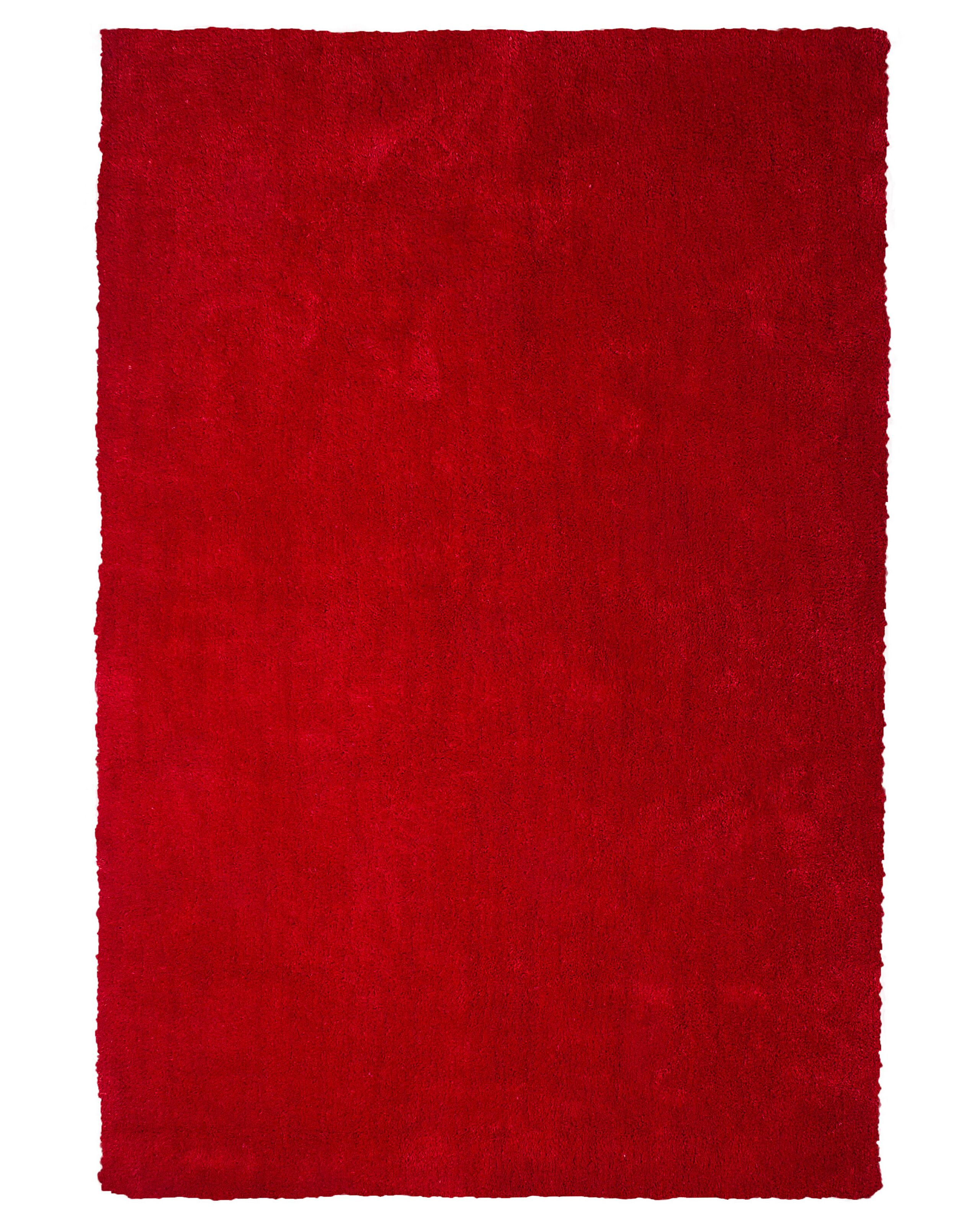 Dywan gruby miękki 140x200 cm czerwony