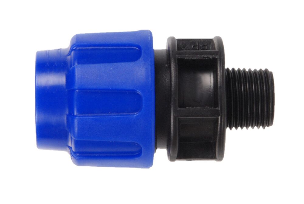 KOBLINGSNIPPEL I HDPE Ø20MM ½" POLYETYLEN