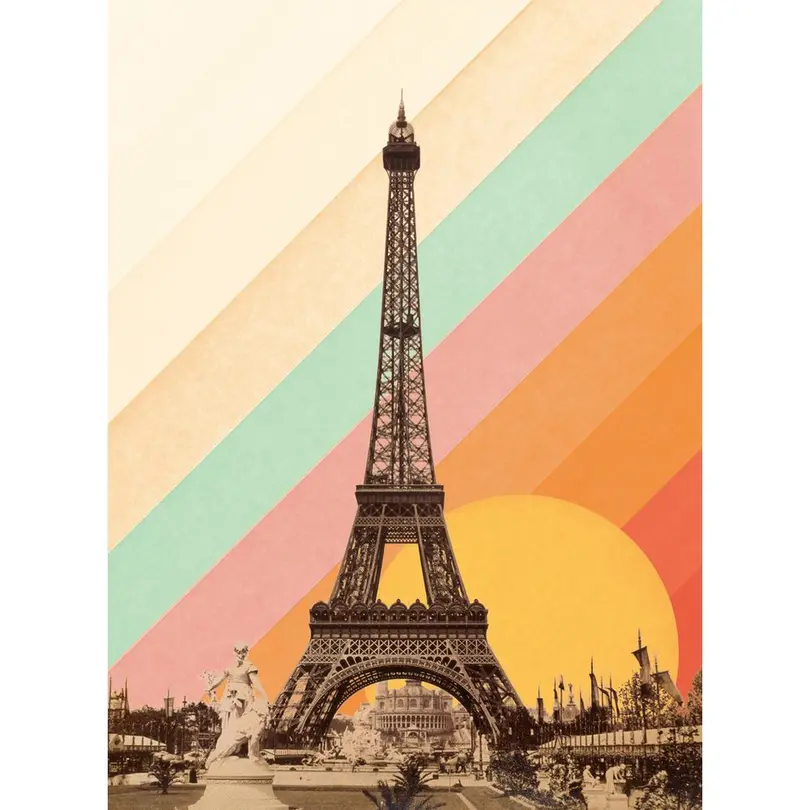 Puzzle 500er-Set Pariser Regenbogen