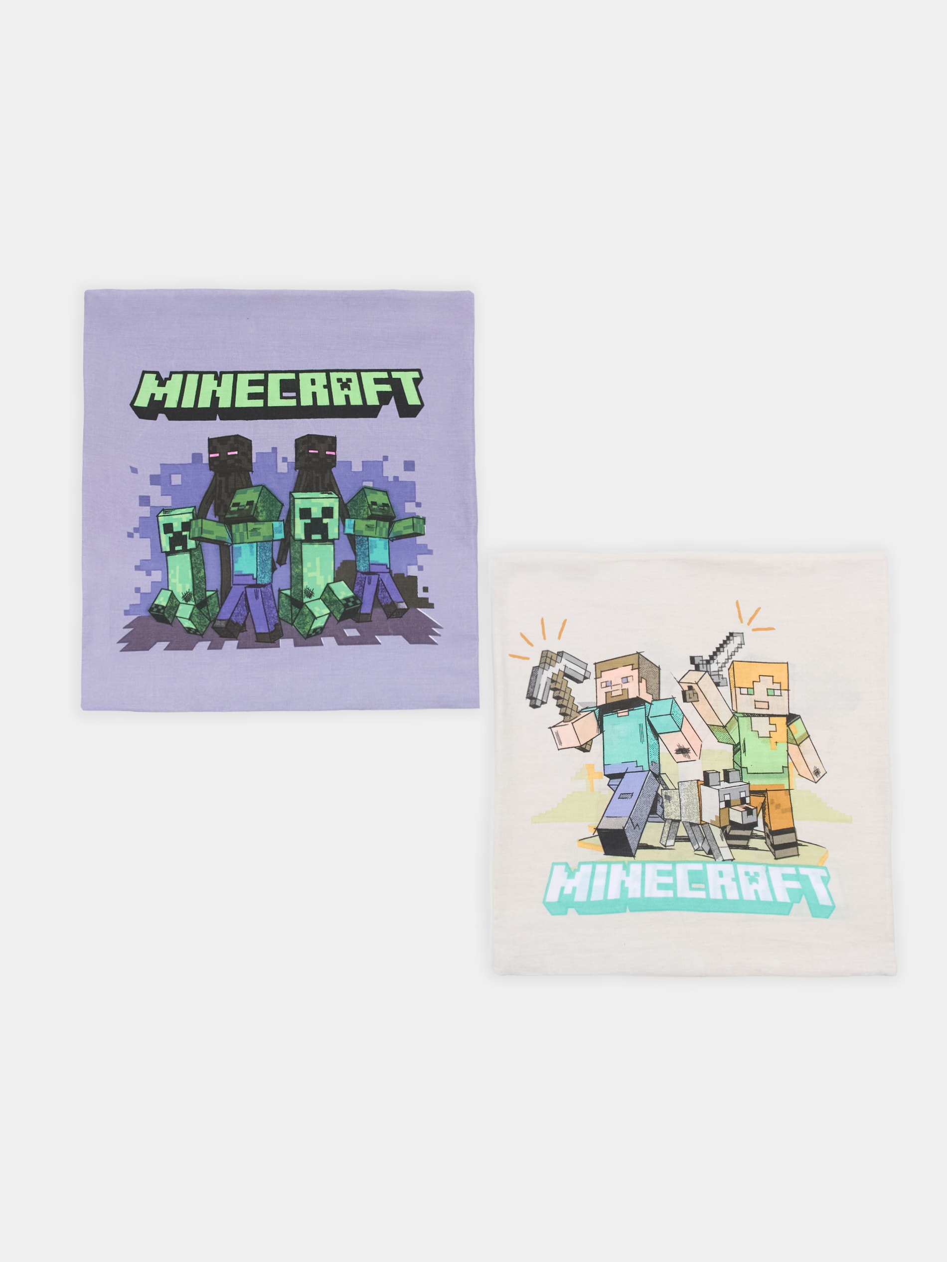 Poszewki na poduszki Minecraft 2 pack