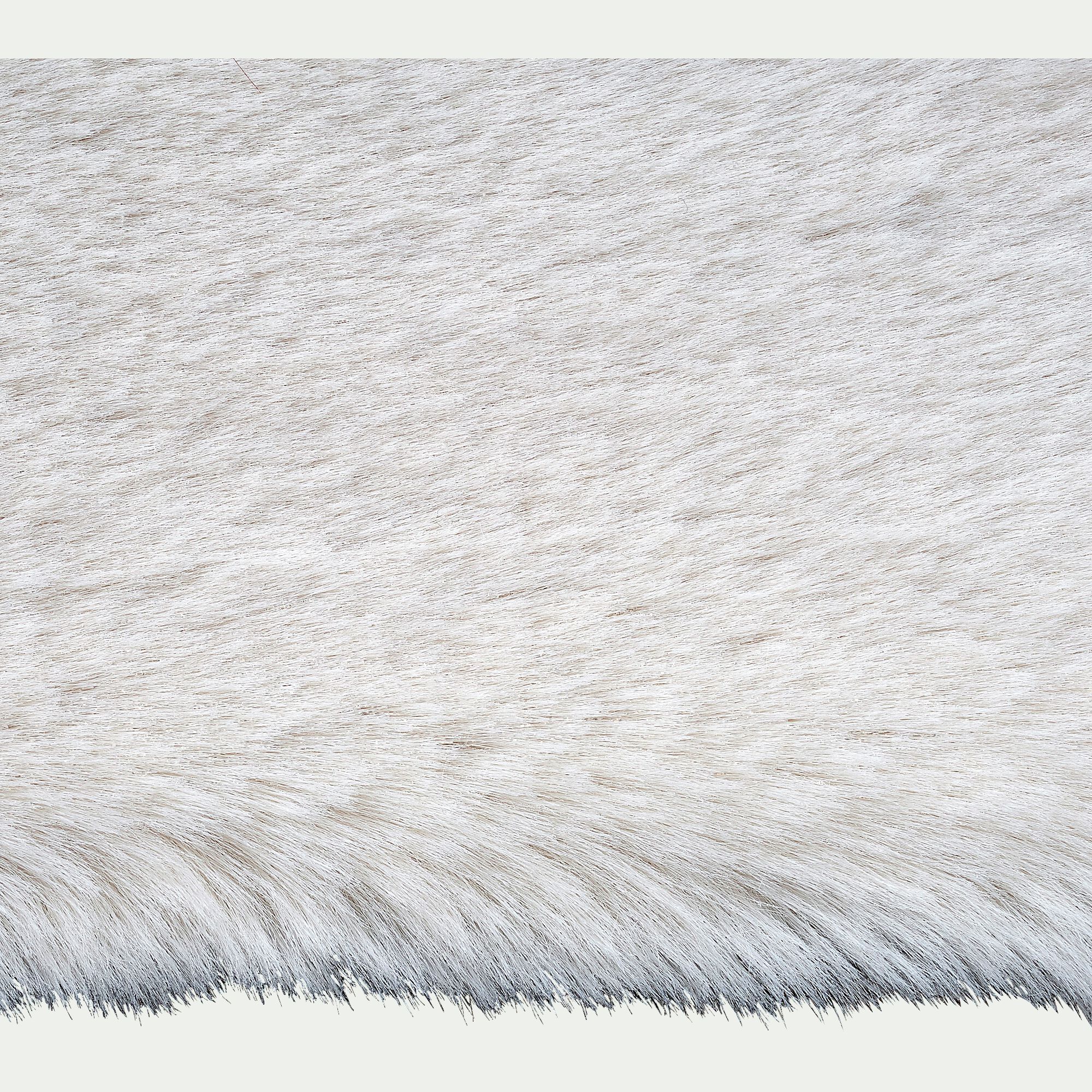 TAPIS - Tapis imitation fourrure - beige 120x160cm
