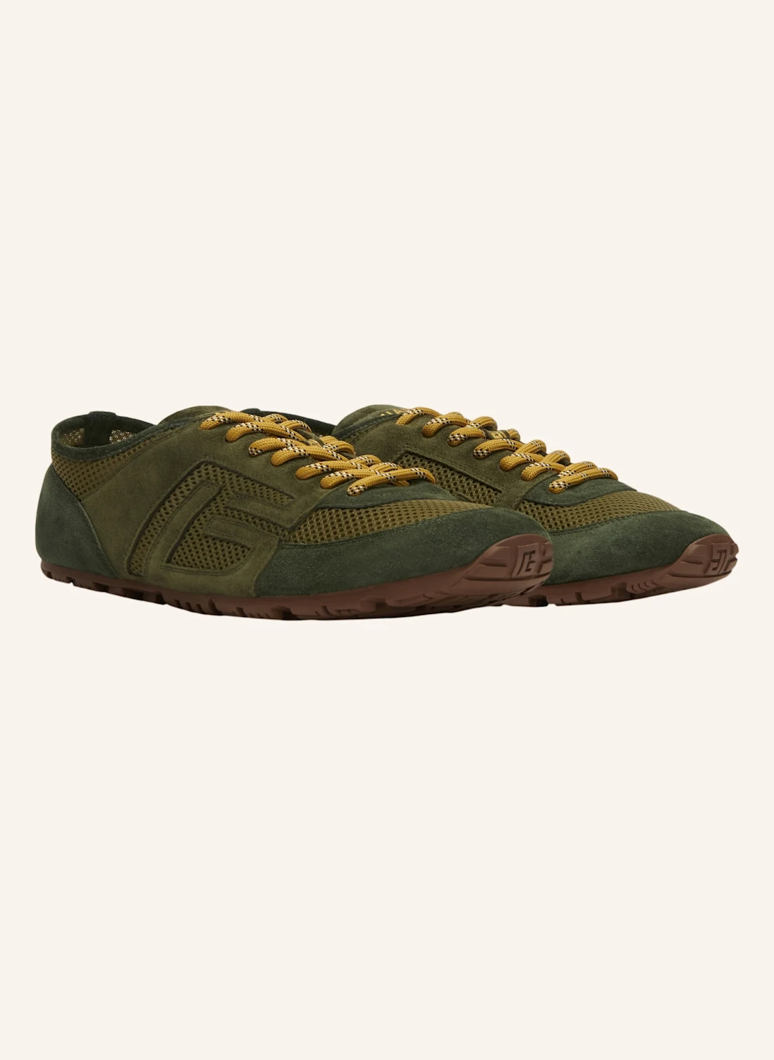 BALMAIN Racer 45 Sneakers aus Mesh und Wildleder