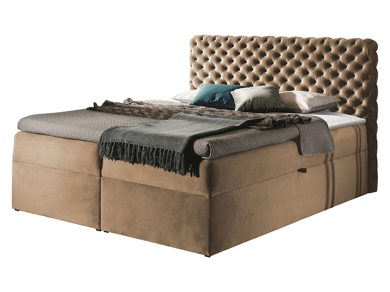 Łóżko kontynentalne Chesterfield 200x200