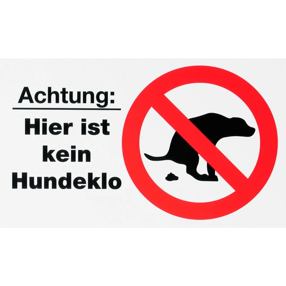 Hinweisschild, weiß, rechteckig, BxH: 20 x30 cm
