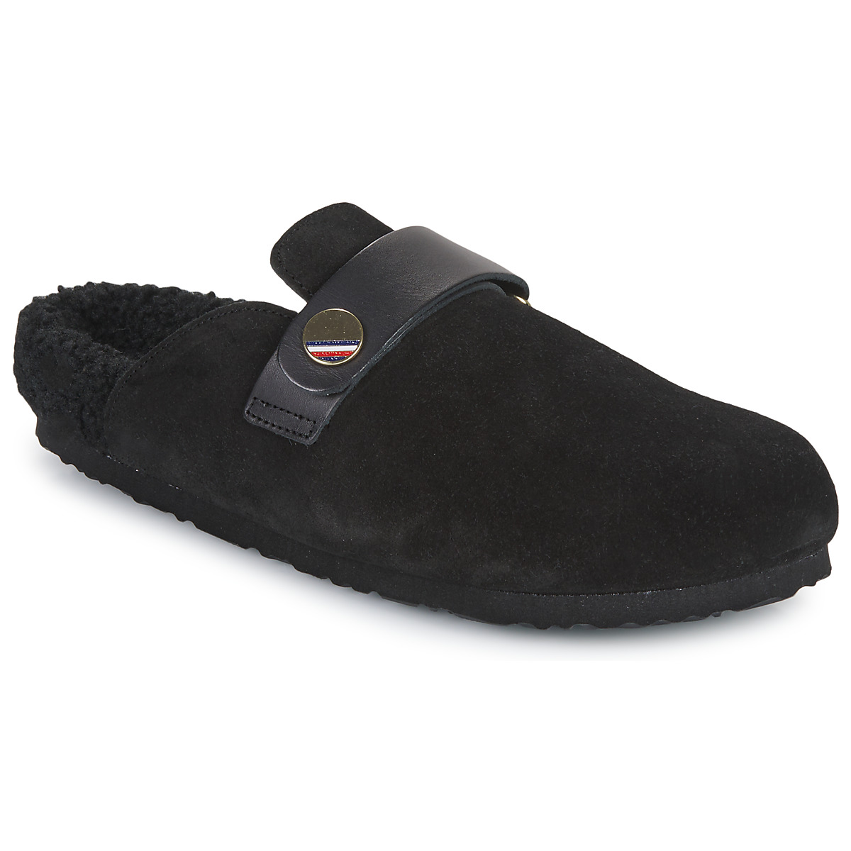 Tommy Hilfiger - WARMLINED CLOSED TOE MULE - Black