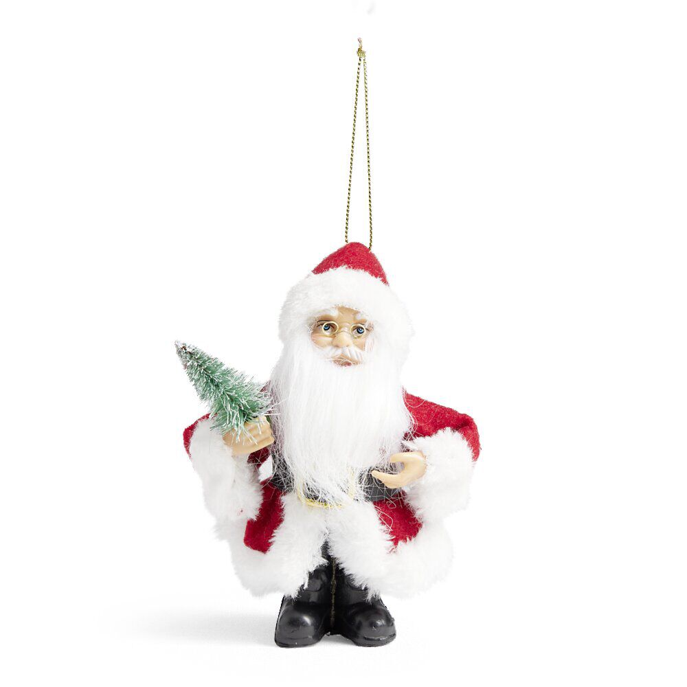Lot de 2 figurines Père-No&euml;l à suspendre