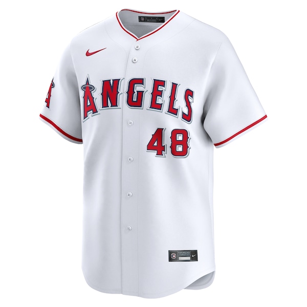 Reid Detmers Los Angeles Angels Nike Home Limited Player Jersey - White