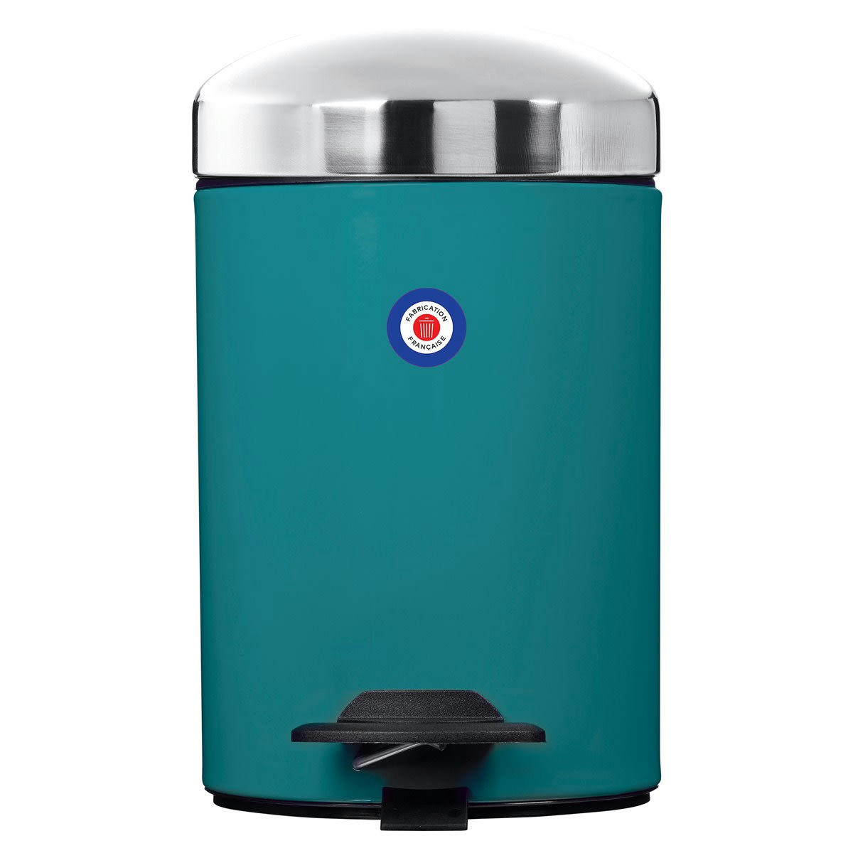 BONNY - Poubelle 3L en Métal Bleu turquoise