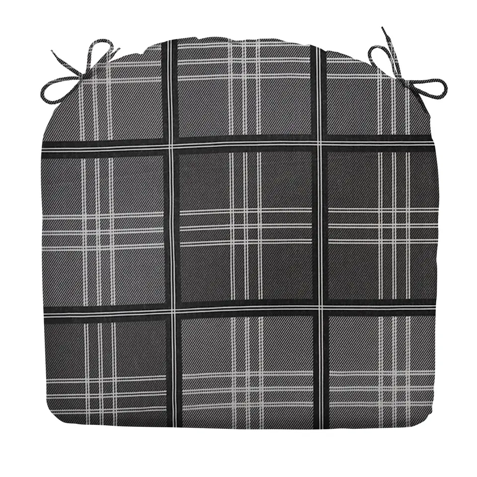 Madison - Zitkussen Patchy grey - Ca. 46x48 cm - Set van 4