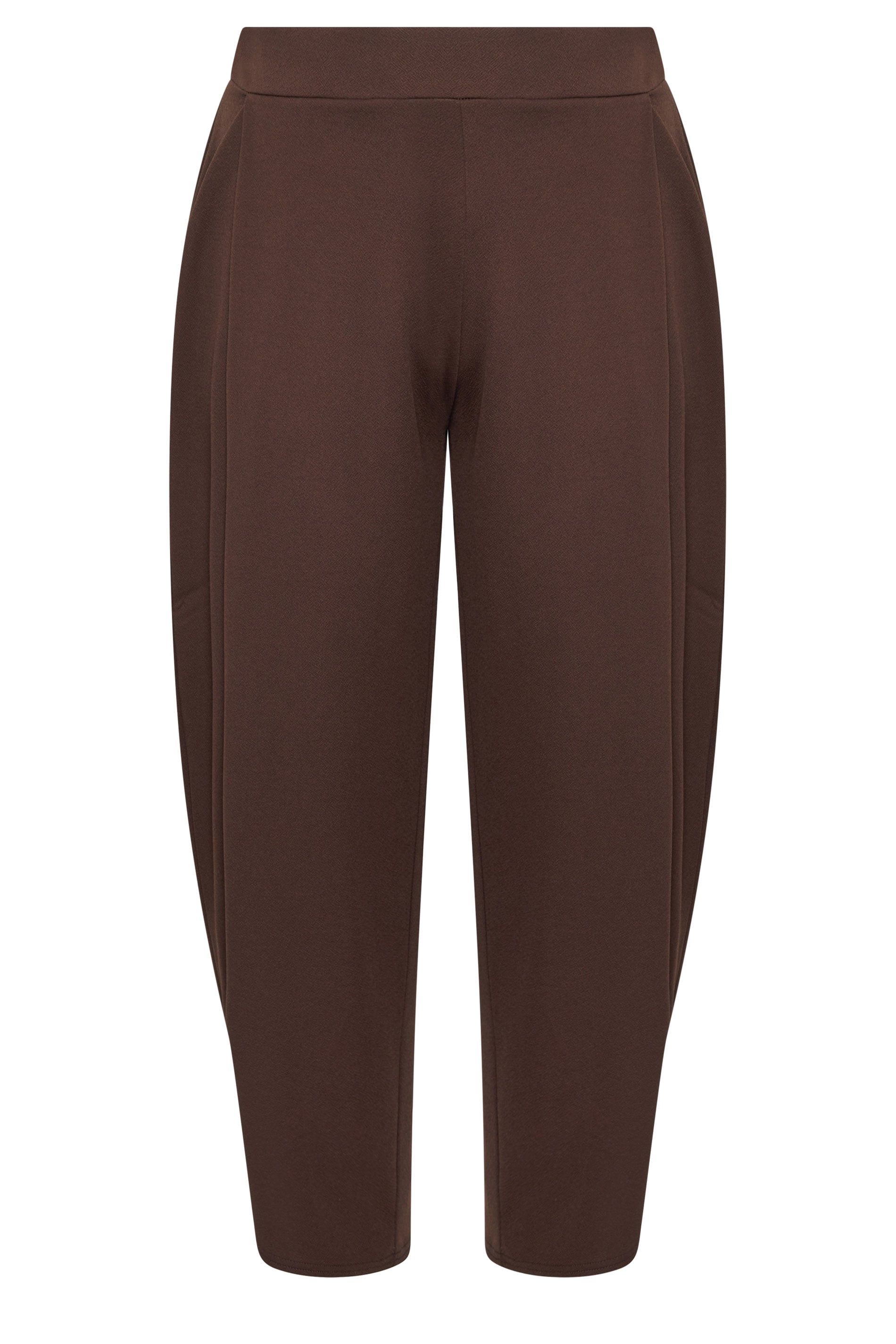 Yours Pleated Barrel Leg Trousers