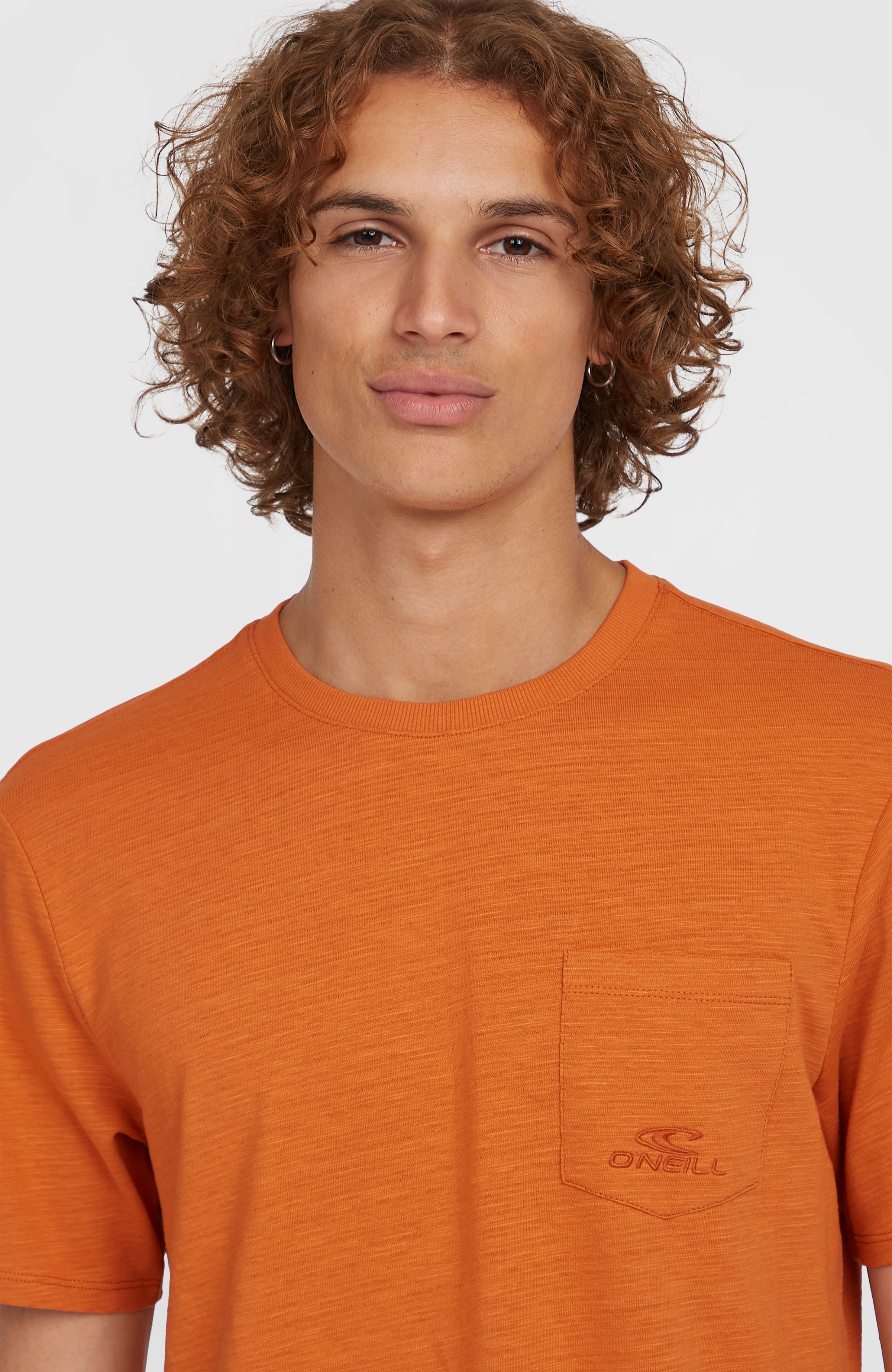 Heren O'Neill Slub Chest Pocket T-shirt