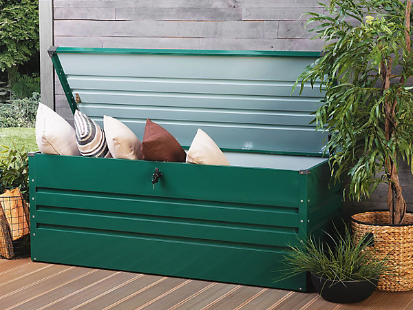 Coffre de rangement CEBROSA 165 cm 70 cm Vert foncé